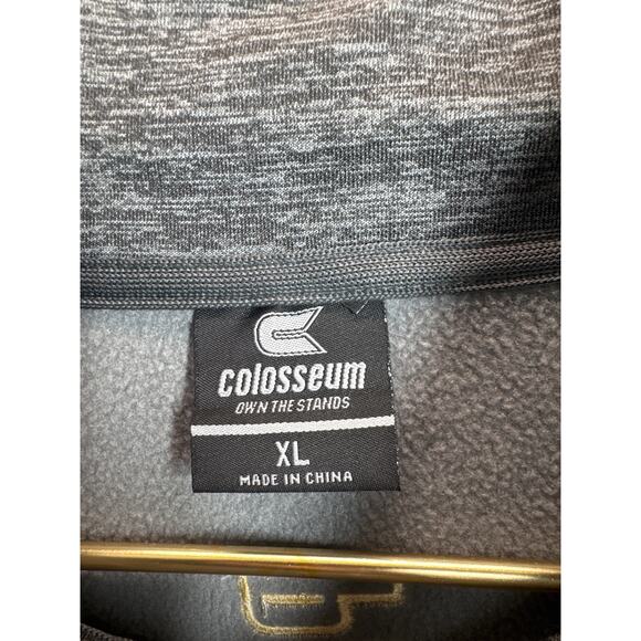 Pitt Panthers Jacket Mens Gray Full Zip Mock Neck NCAA Sports Zip Pockets XL - Picture 4 of 6